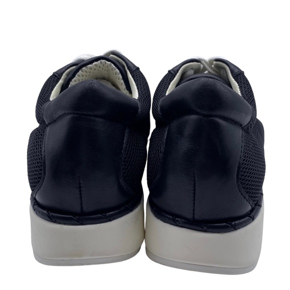 Franco Sarto Quinn Sneaker Black Leather Low Top Size 5.5 - Picture 8 of 12